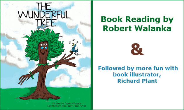 Robert Walanka, children's books, book reading, Richard Plant, The Wunderful Tree, The Insect King, Taste of Polonia, Festival, Chicago, Polish Fest, Copernicus Center