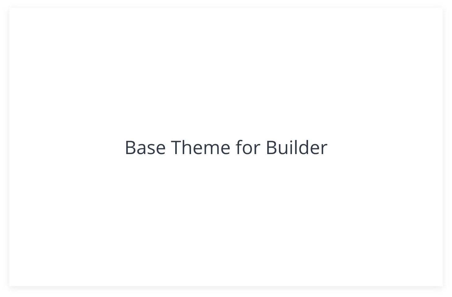 Builder Theme
