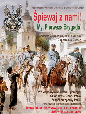 Paderewski Symphony Orchestra, CHOR Paderewski Symphony Orchestra, Nasze piosenki, Paderewski Symphony Orchestra Sing Along, Taste of Polonia Festival, Copernicus Center, Wydarzenia w Chicago